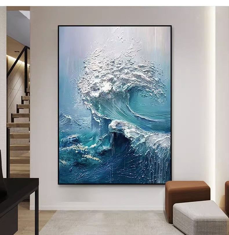 Great Waves At Sea