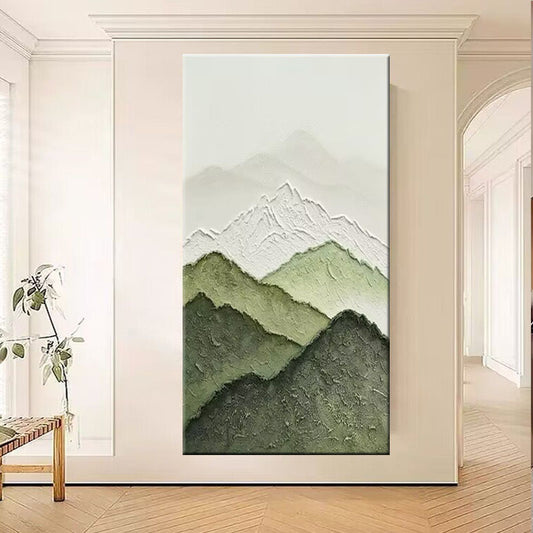 Textured Mountain Painting