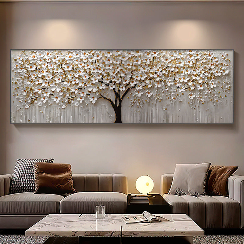 Textured Impasto Tree Oil Painting